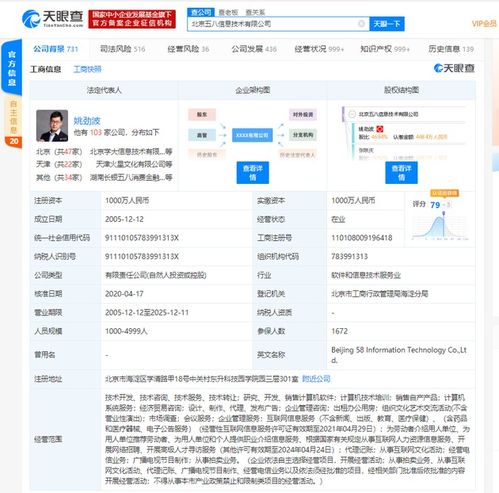 58同城拓寬業務版圖 新增企業管理服務與計算機軟件技術服務，持續探索拍賣業務